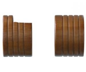 Kirsch 1-3/8" Inside Mount Sockets 085 Walnut